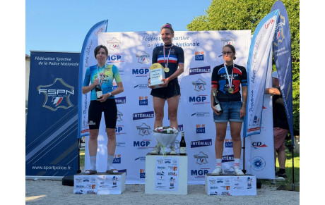 Sandie Jamet 2e du championnat de France de la Police